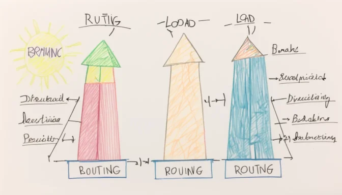 Difference between routing and load balancing