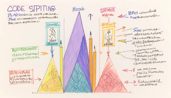 Graph illustrating the benefits of code splitting