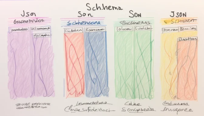 JSON and JSON Schema comparison chart