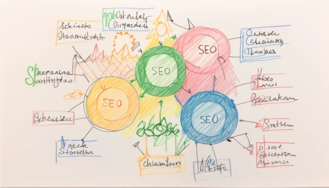 SEO graph with Schema Markup highlights