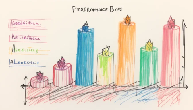 Graph demonstrating performance boosts with prefetching