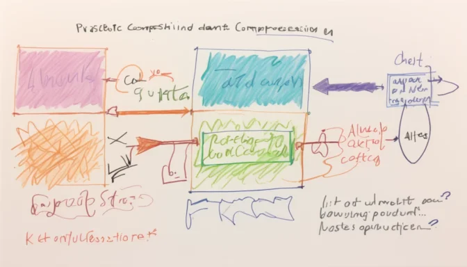 Diagram explaining text compression