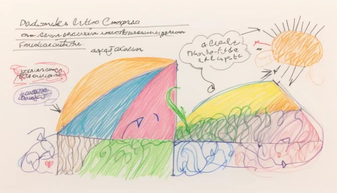 Illustration detailing the text compression process