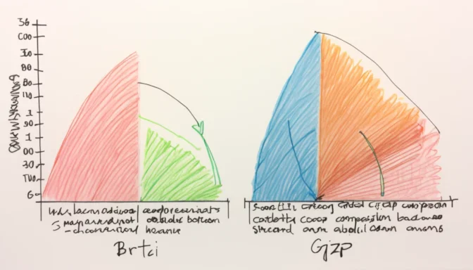 Graph comparing Brotli and GZIP compression ratios