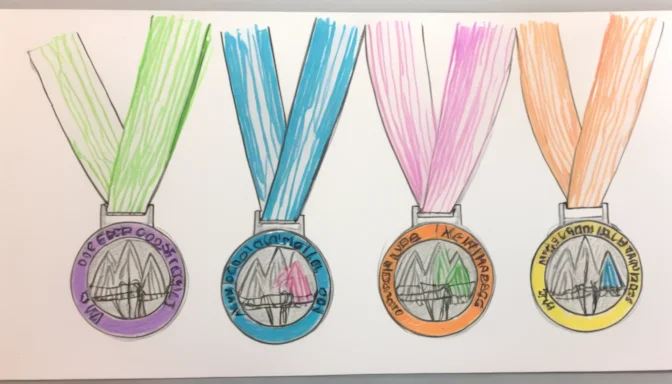 Medals showing best overall compression standards