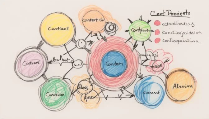 Visual representation of the key elements involved in content optimization