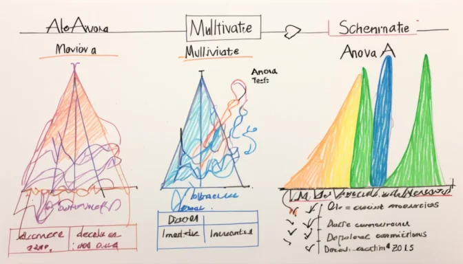 Chart depicting the differences between ANOVA and Multivariate Testing