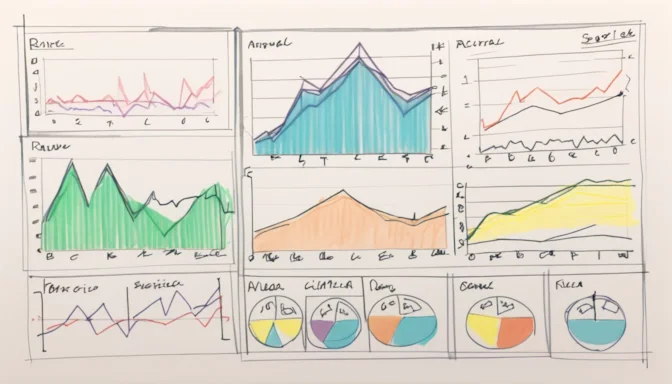 Monitoring dashboard displaying performance and risk metrics