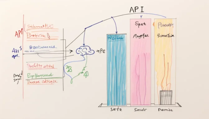 Graph showing API scaling efficiently