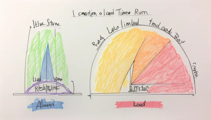 Comparison chart between load time and run time