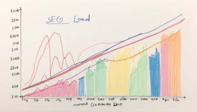 Graph demonstrating the importance of load time for SEO