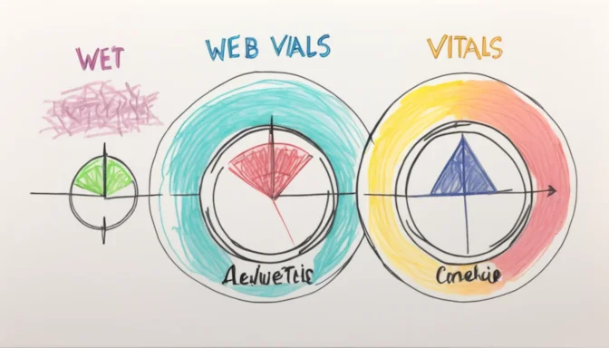 Three key Core Web Vitals metrics