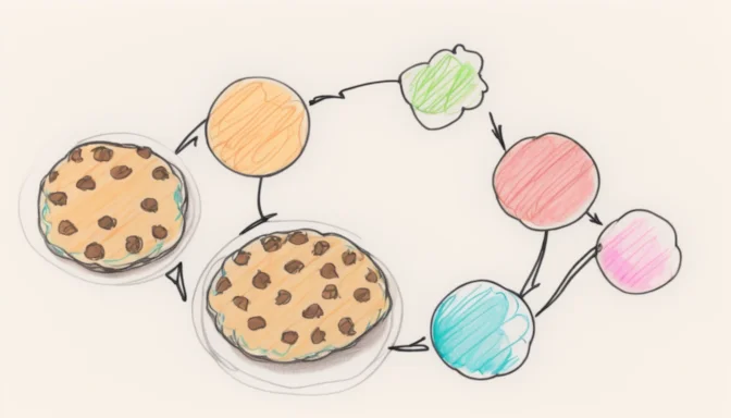 Diagram of a cookie accessible by multiple domains