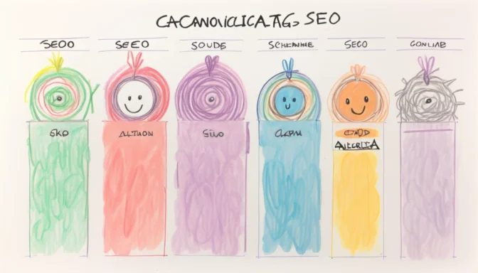 Canonical tags SEO guide infographic