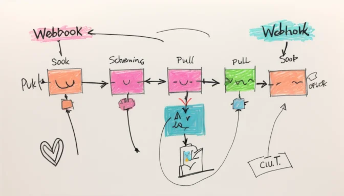 Webhook push or pull model