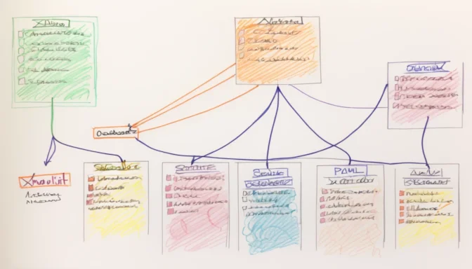 Flowchart showcasing the structure of an XML sitemap