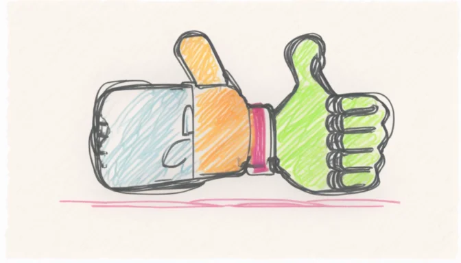 Thumbs up icon representing advantages of using robots.txt