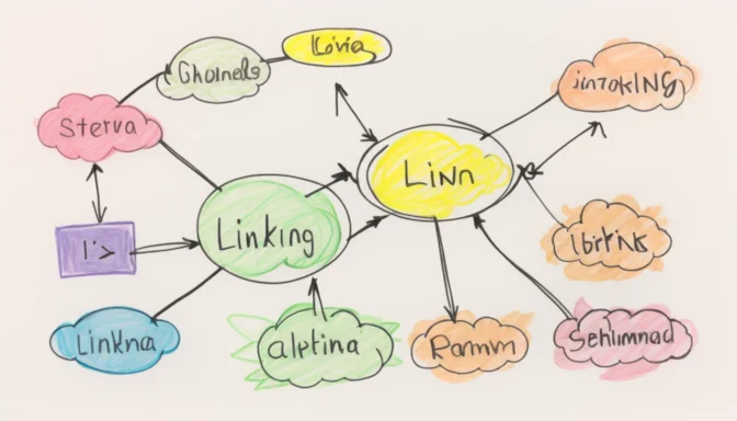 Diagram illustrating the concept of internal linking