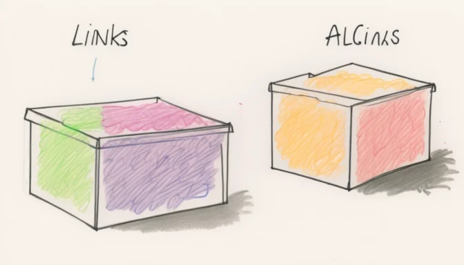 Two boxes labeled Navigational Links and Contextual Links