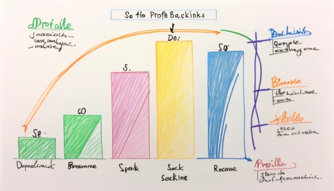 SEO ranking graph showing the benefits of profile backlinks