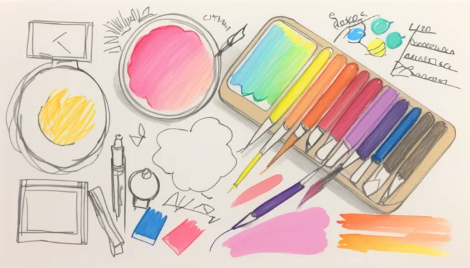 Palette and design tools symbolizing good website design