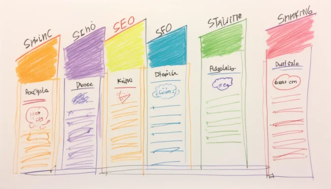 SEO ranking chart influenced by website navigation