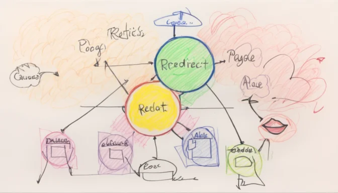 Causes for page redirects diagram