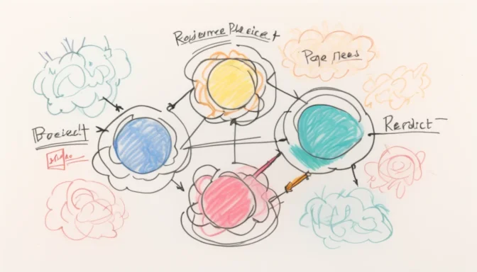 Illustration of a page redirect process