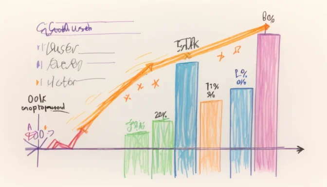 Graph showing good user engagement percentage