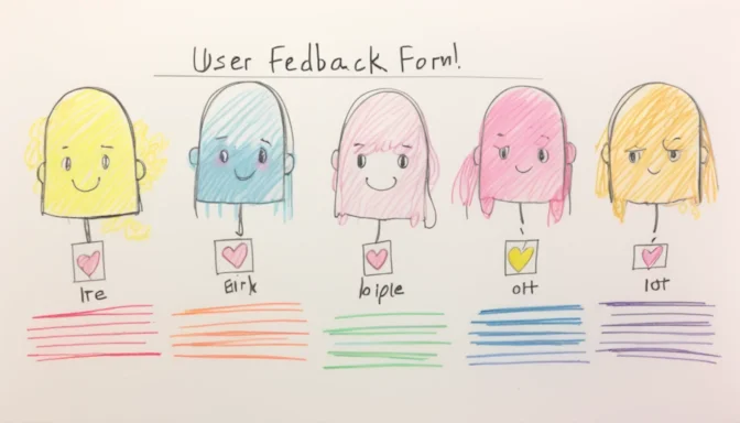 User feedback form and rating scale