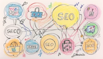 Off-page SEO elements like backlinks and social media icons