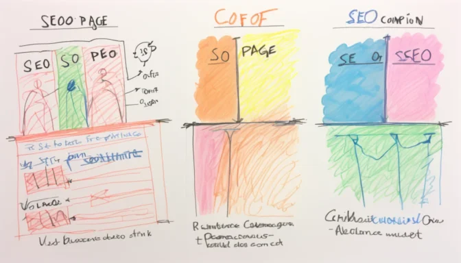 On-page vs Off-page SEO comparison chart