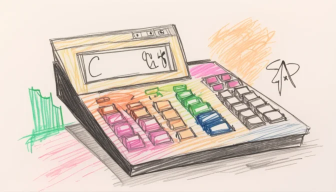 Calculator showing the formula for CTR calculation