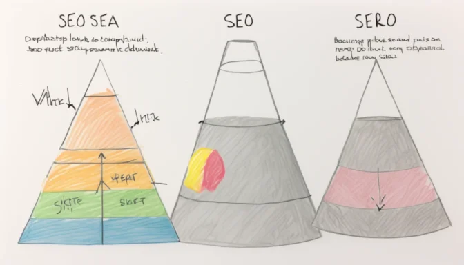 Scale comparing the risks and benefits of White and Grey Hat SEO