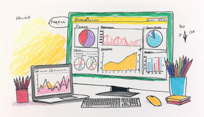 Computer screen showing analytics dashboard focused on pageviews