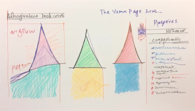 Split screen comparing the term page view and pageviews