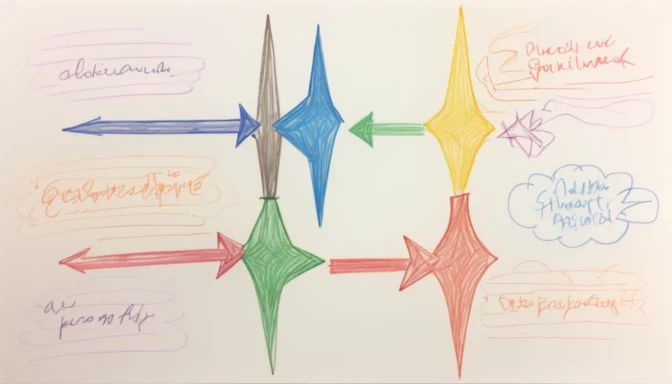 Arrows showing the flow of link equity through redirects