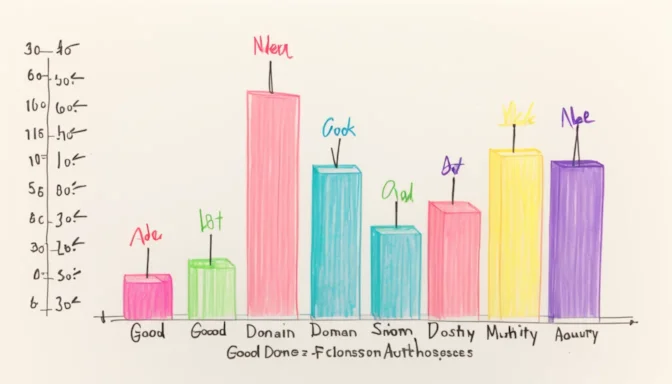 Bar graph illustrating good Domain Authority scores for small businesses