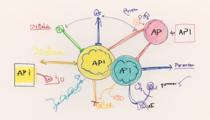 Illustration of API URL with query parameters