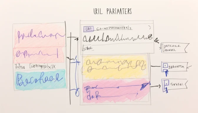 Screenshot showing how to set up custom URL parameters