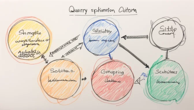 Flowchart showing the three major steps in query optimization