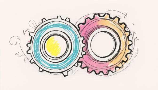 Icon of a gear symbolizing automatic SQL optimization