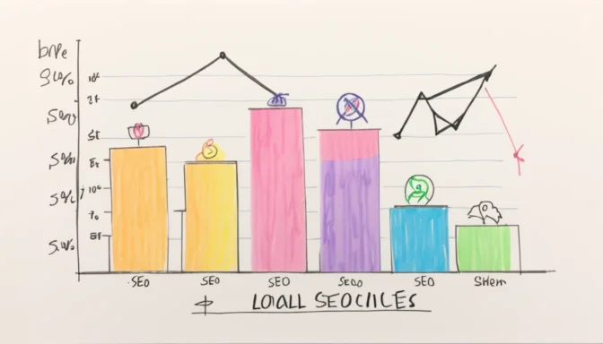 Graph showing the varying cost of Local SEO services