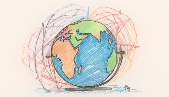 A globe interconnected by lines, illustrating the international reach of W3C standards