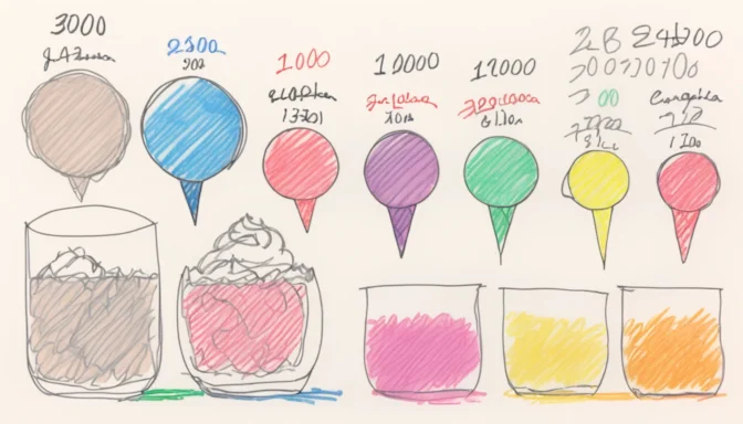 Range of displays illustrating contrast ratios from 1000:1 to 3000:1, highlighting their sufficiency for general use