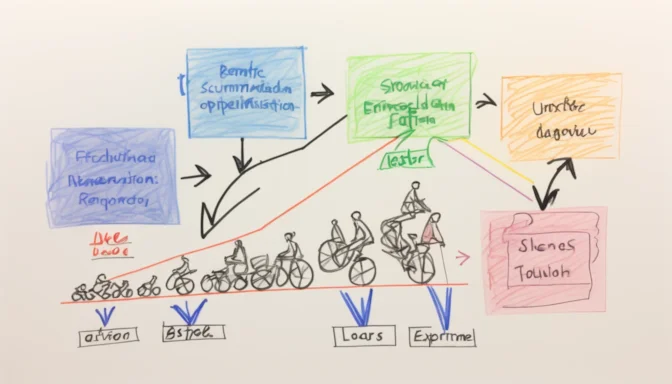 Diagram showing the benefits of front-end optimization such as improved user experience and faster load times