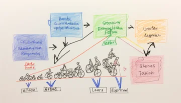 Diagram showing the benefits of front-end optimization such as improved user experience and faster load times