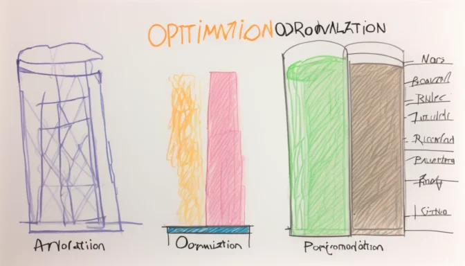 Comparison chart between optimization and normalization