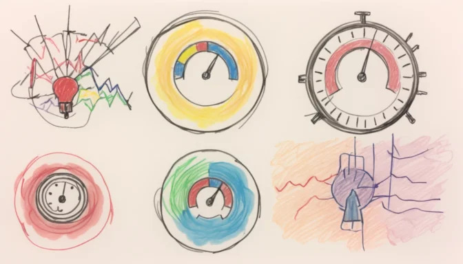 Gauges representing system resources in database optimization