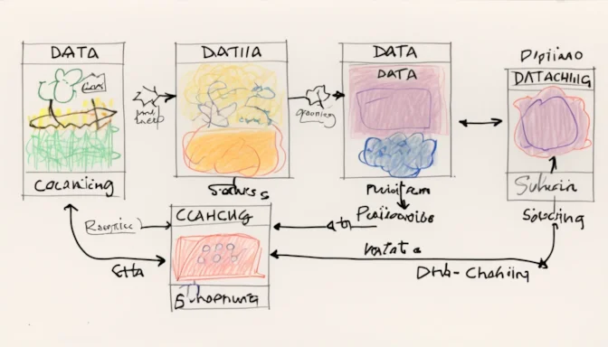 Data caching workflow diagram